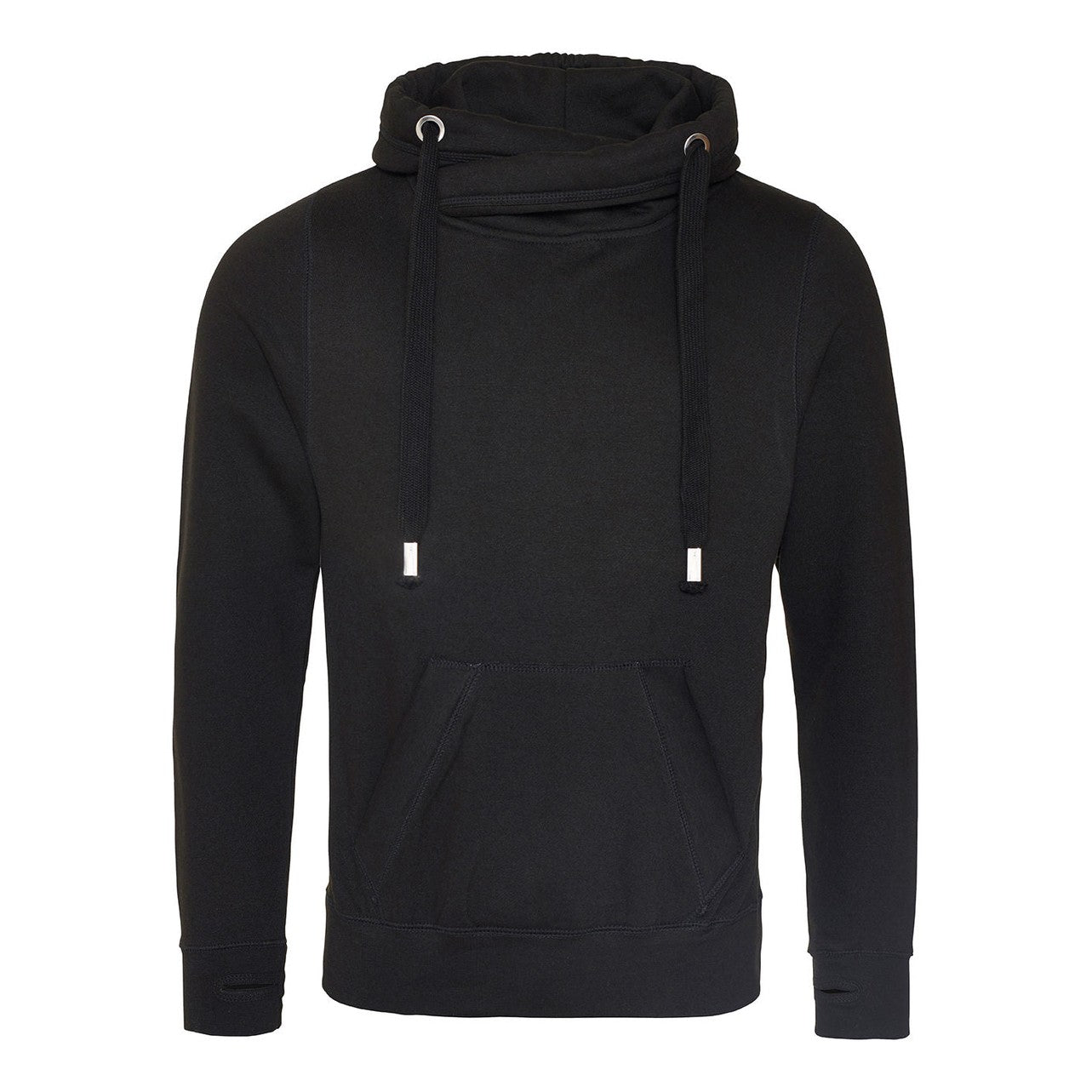 Cross neck hoodie