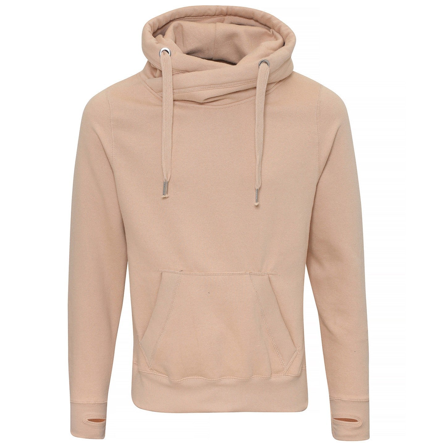 Cross neck hoodie