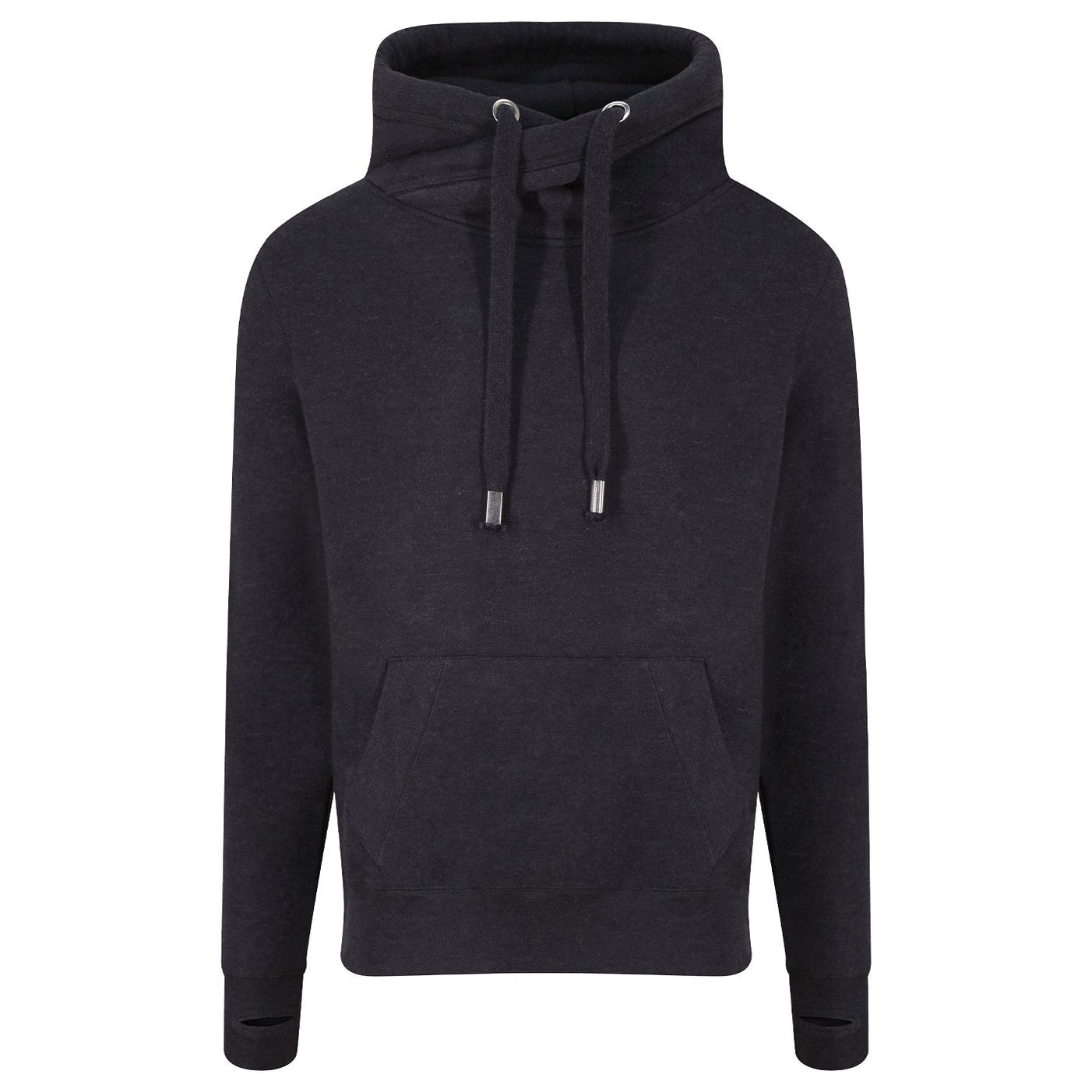Cross neck hoodie