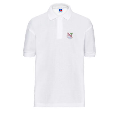 White Polo Shirt with Logo Thumbnail